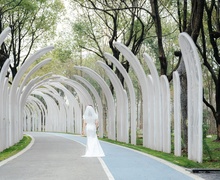  Хятадын сонгодог цэцэрлэгт хүрээлэн болох "Emerald Screen Pergola"
