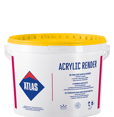 Atlas ACRYLIC RENDER Чулуутай шавардлага - Акрилийн төрөл буюу шууд хэрэглэхэд бэлэн /3мм чулуутай/