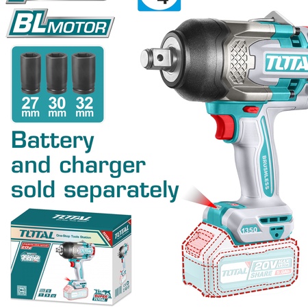 20В батарей Импакт 1350N.m боди