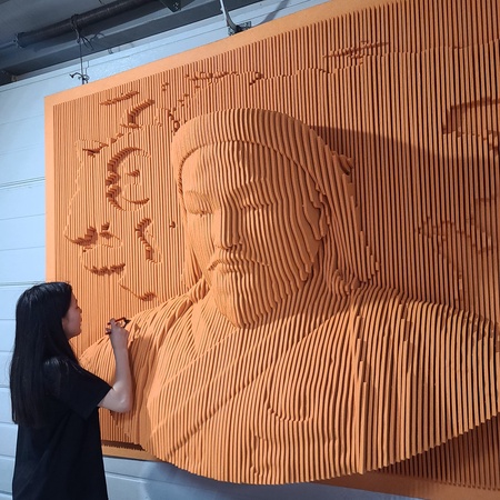 Дуу тусгаарлах 3D товгор акустик хана, тааз