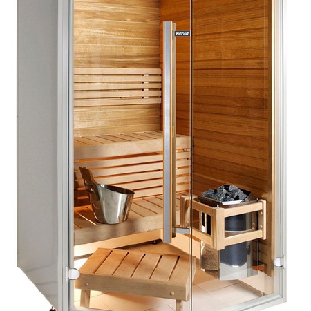 Bathroom sauna Harvia Sirius corner model 1240x1240x2080 mm