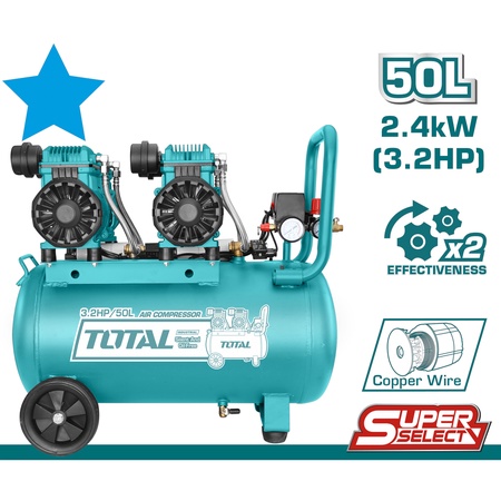 Хийн компрессор 50л/2*1200Вт