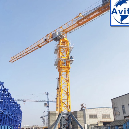 QTZ160 PT6515 10-тонный башенный кран с плоским верхом и секцией мачты L68 высотой 60 м