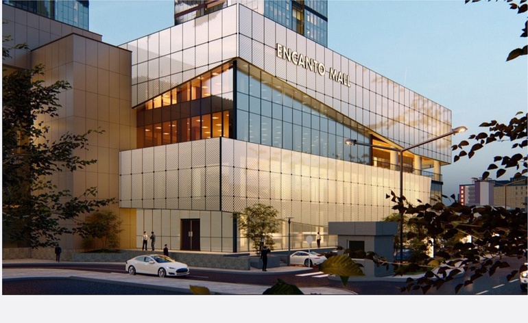 Encanto Centro 2024-2025 Шилэн фасад, Хөнгөн цагаан хавтан, чулуун фасад нийлүүлэлт, ажил гүйцэтгэл