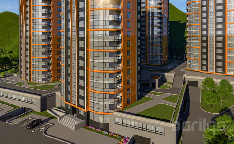 "Hillside Apartment"Шилэн фасад, Композит хавтан, Хөнгөн цагаан хавтан, ажил гүйцэтгэл