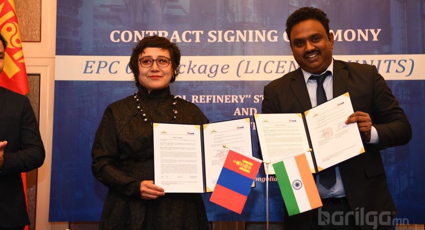  Газрын тос боловсруулах үйлдвэрийн барилга угсралтын гэрээг байгууллаа