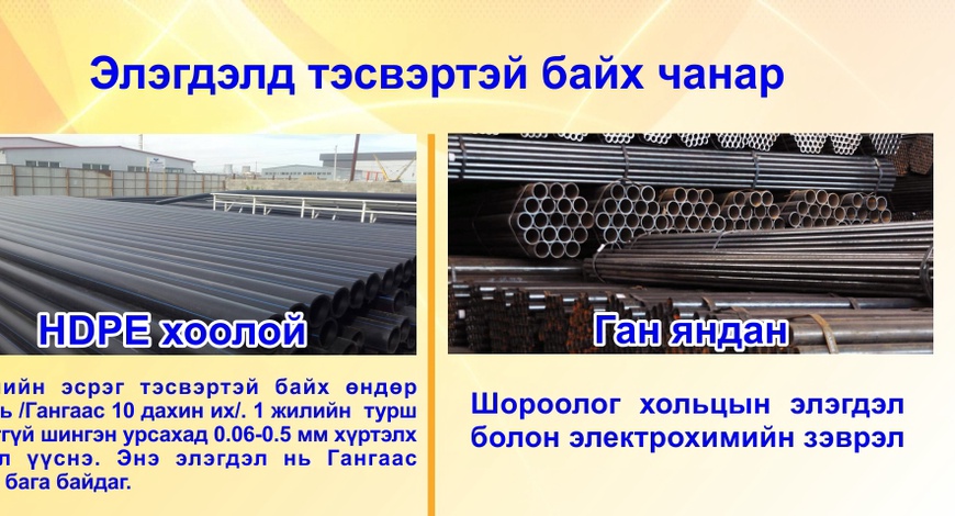 HDPE хоолойн үндэсний үйлдвэр "Метропласт" ХХК. HDPE 100 зөвлөгөө