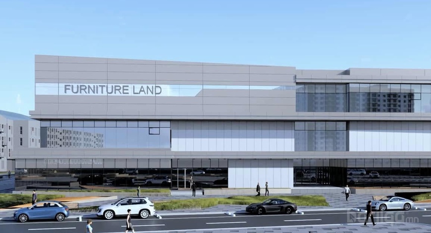 "FURNITURE LAND"Шилэн фасад,Композит хавтан,Чулуун фасад материал нийлүүлэлт,ажил гүйцэтгэл