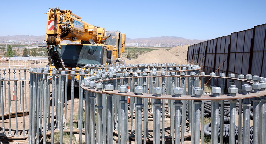 Дүүжин замын тээврийн багана суурь байрлуулах ажил 30 хувьтай үргэлжилж байна