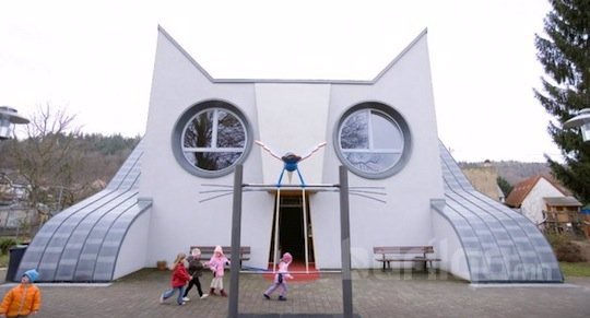 Өхөөрдөм муурын хэлбэр бүхий цэцэрлэг